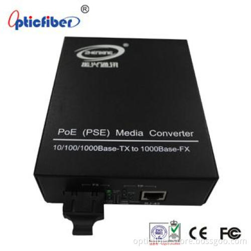 10/100/1000Base POE (PSE) Media Converter